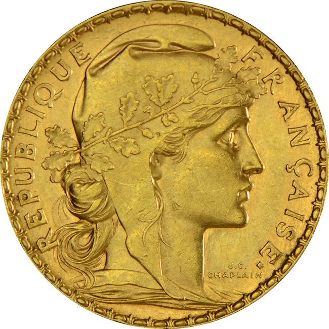 Frankreich 20 Francs Gold