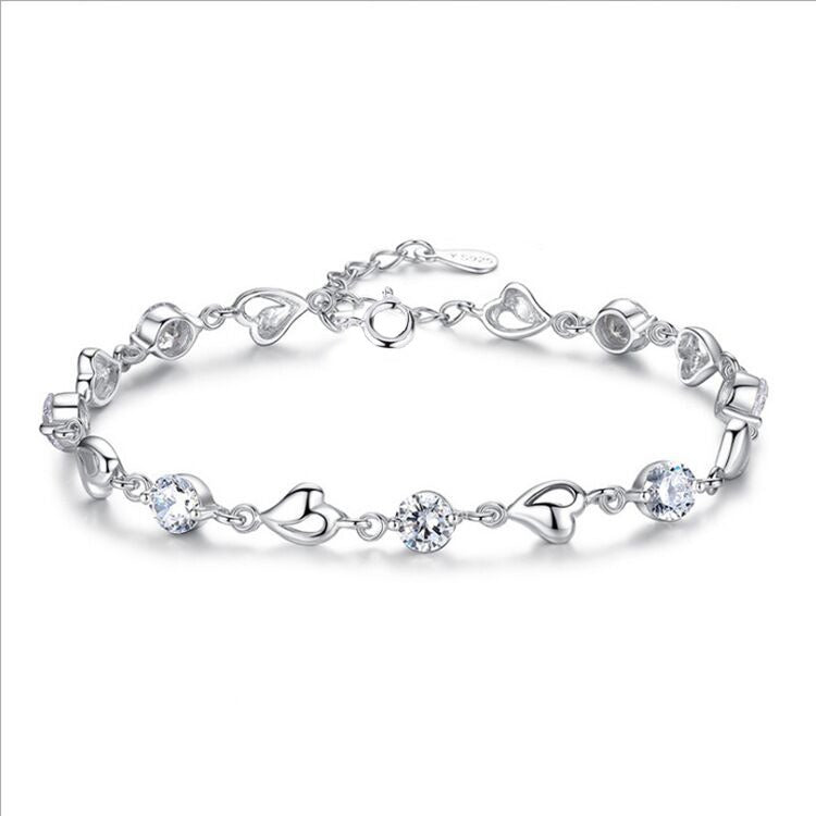 S925 Sterling Silver Love Bracelet Batu Niche Design Light Luxury Trendy Women Bracelet Hand Jewelry