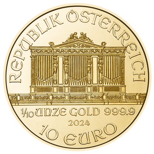 Austria 1/10 OUNCE GOLD VIENNA PHILHARMONIC    Product No. 110