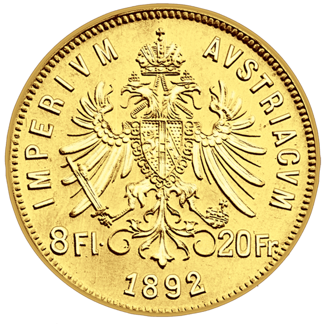 Austria 8 EIGHT GULDEN GOLD Product No. 80