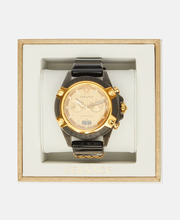 Versace Chronograph Colour Gold