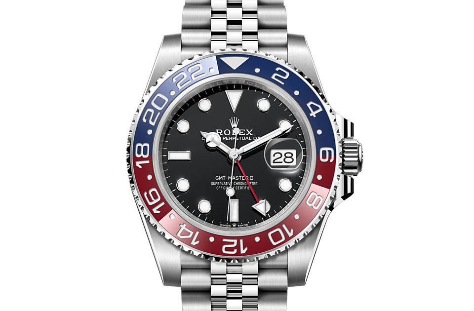 Rolex GMT-MASTER II Oyster, 40 mm,  Oystersteel M126710BLRO-0001