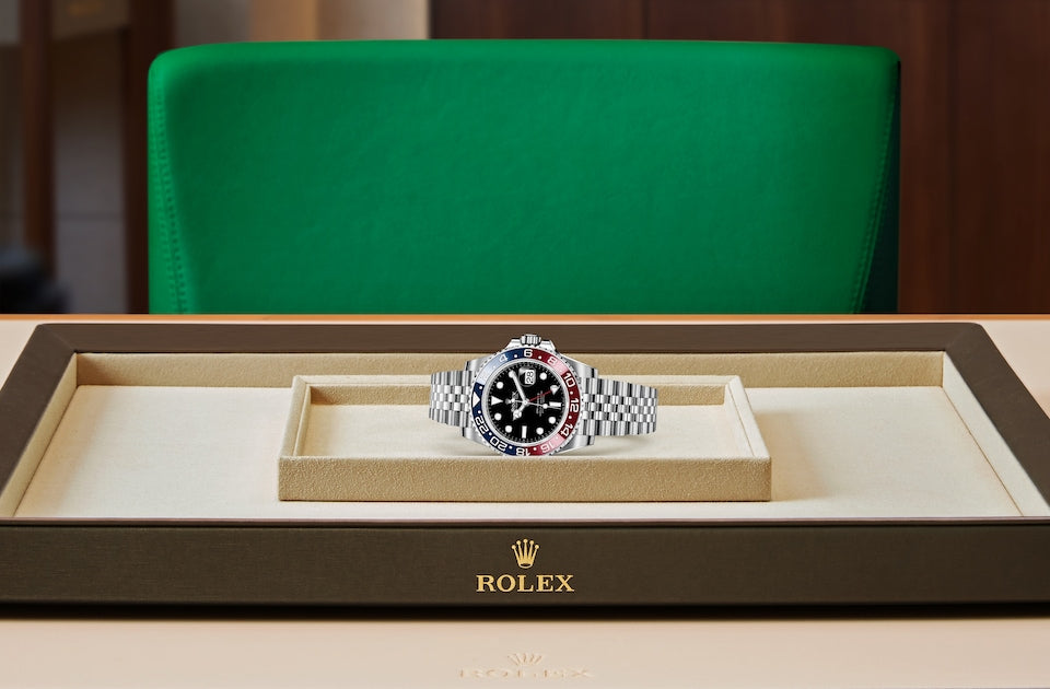 Rolex GMT-MASTER II Oyster, 40 mm,  Oystersteel M126710BLRO-0001